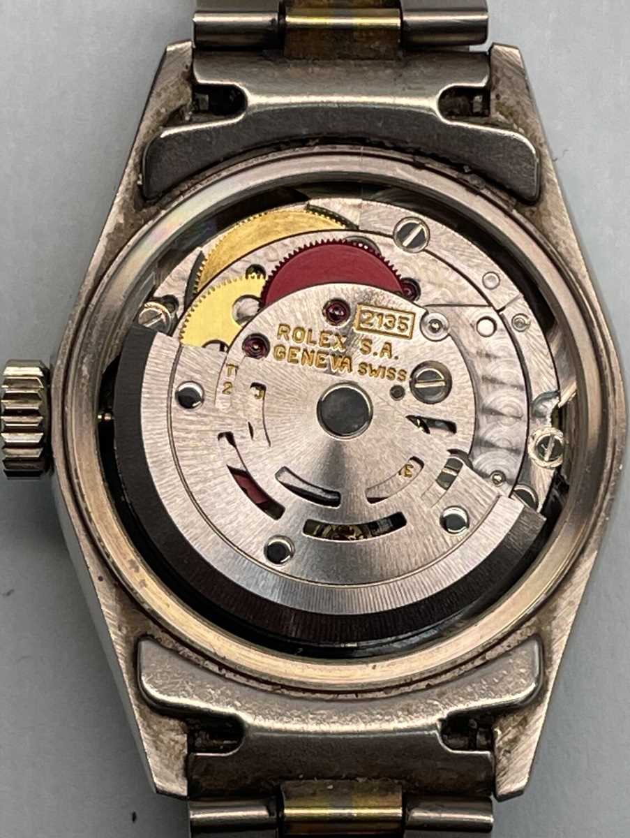 A Rolex Oyster Perpetual Datejust 18ct three colour gold and diamond set lady's bracelet wristwatch, - Bild 11 aus 11