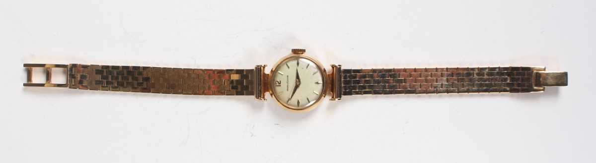 A Jaeger-LeCoultre 9ct gold lady's bracelet wristwatch, the signed and jewelled movement numbered ' - Image 6 of 7