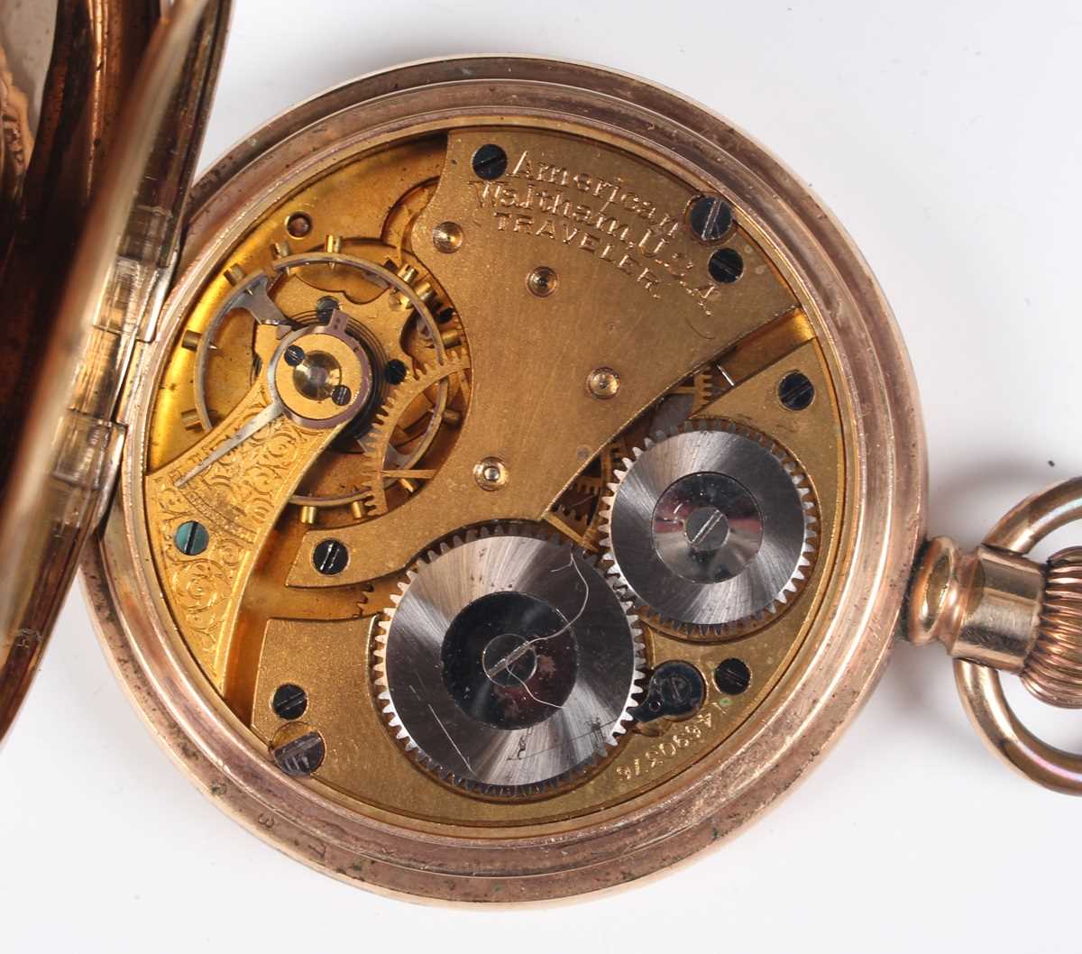 A minute repeating keyless wind strut/travelling clock movement, the jewelled lever movement - Image 9 of 19