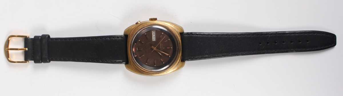 A Seiko Bell-Matic gilt metal fronted and steel backed gentleman's wristwatch, Ref. 4006-6031, circa - Image 6 of 6