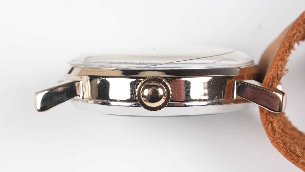 A Paketa Soviet Russian gentleman's wristwatch, the signed silvered dial decorated with a central - Image 4 of 10