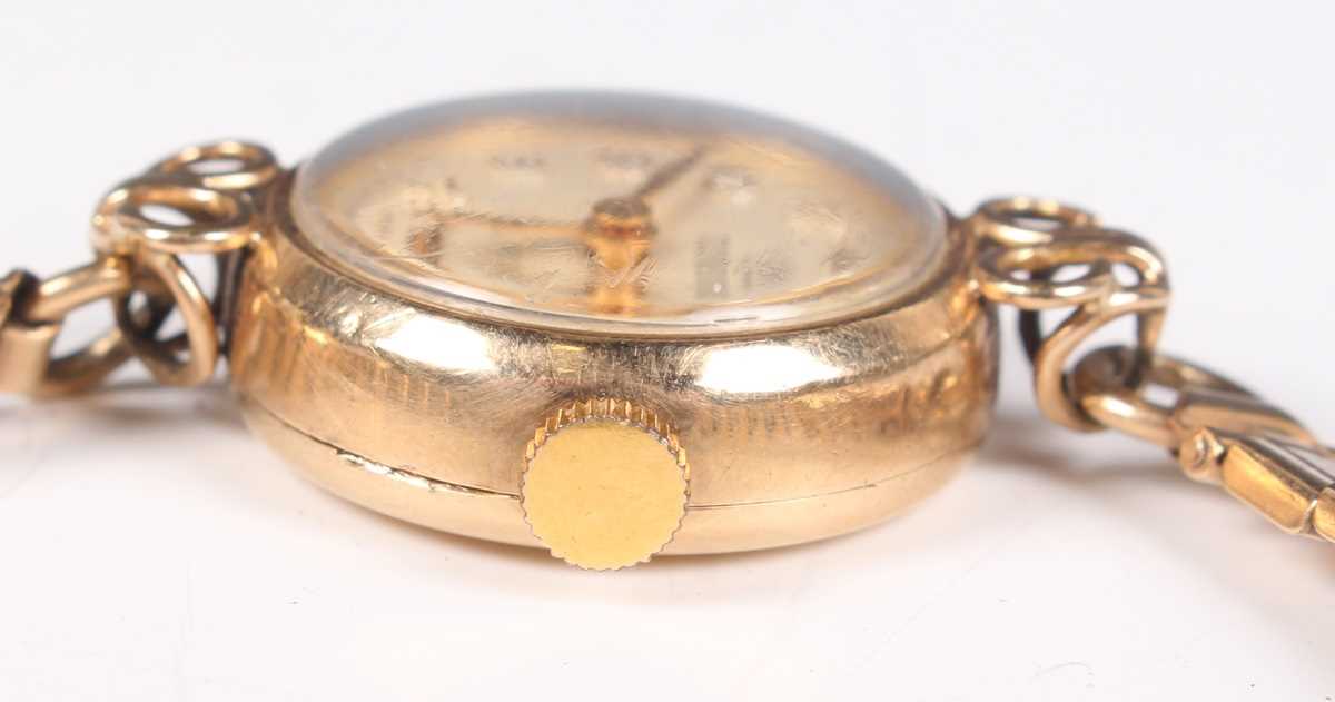 A Tudor 9ct gold circular cased lady's wristwatch with signed and jewelled movement, the signed dial - Image 6 of 18
