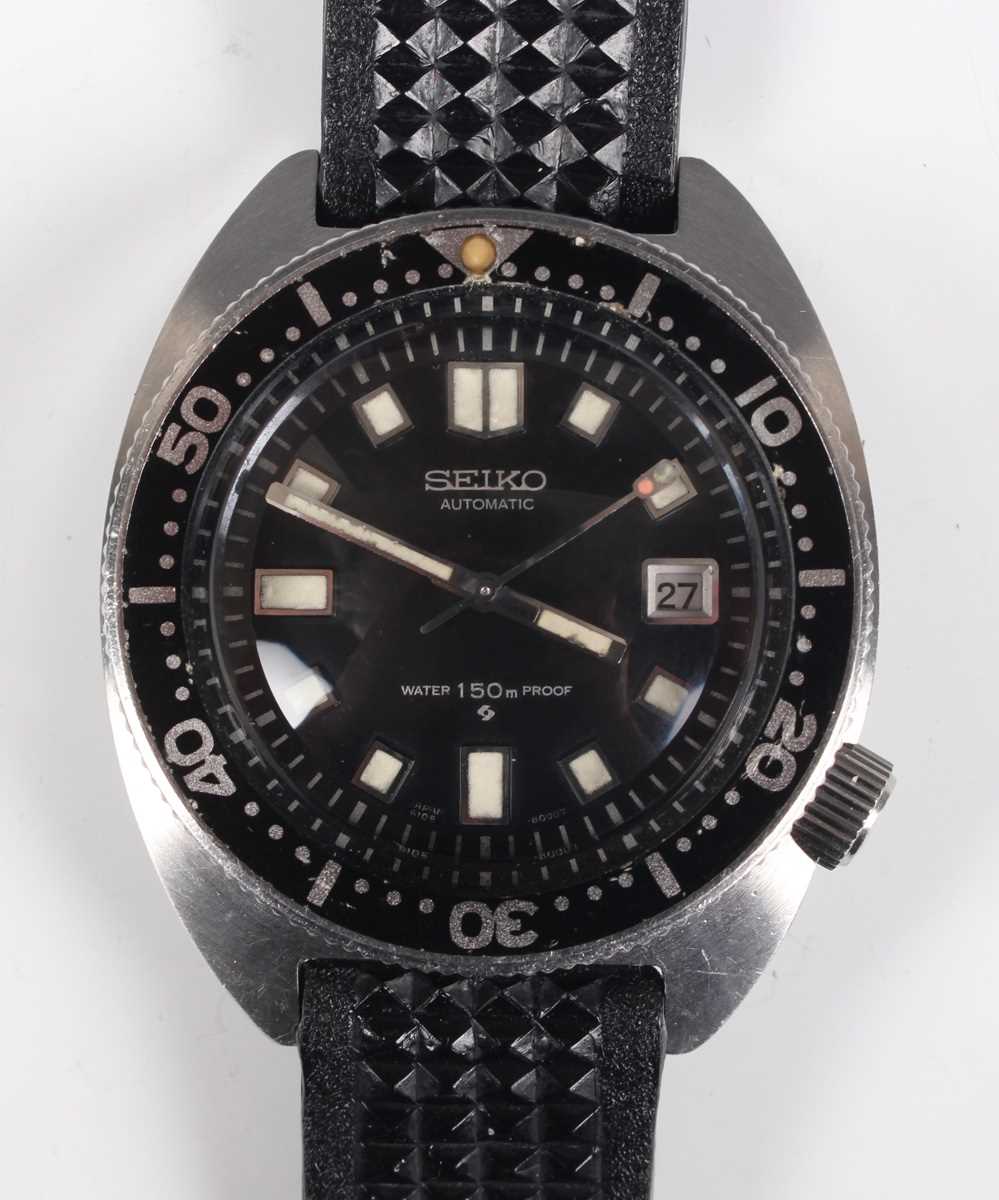 A Seiko Automatic 150M 'Slim Willard' stainless steel cased gentleman's diver's wristwatch, Ref.