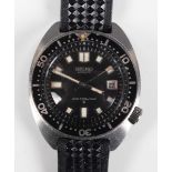 A Seiko Automatic 150M 'Slim Willard' stainless steel cased gentleman's diver's wristwatch, Ref.