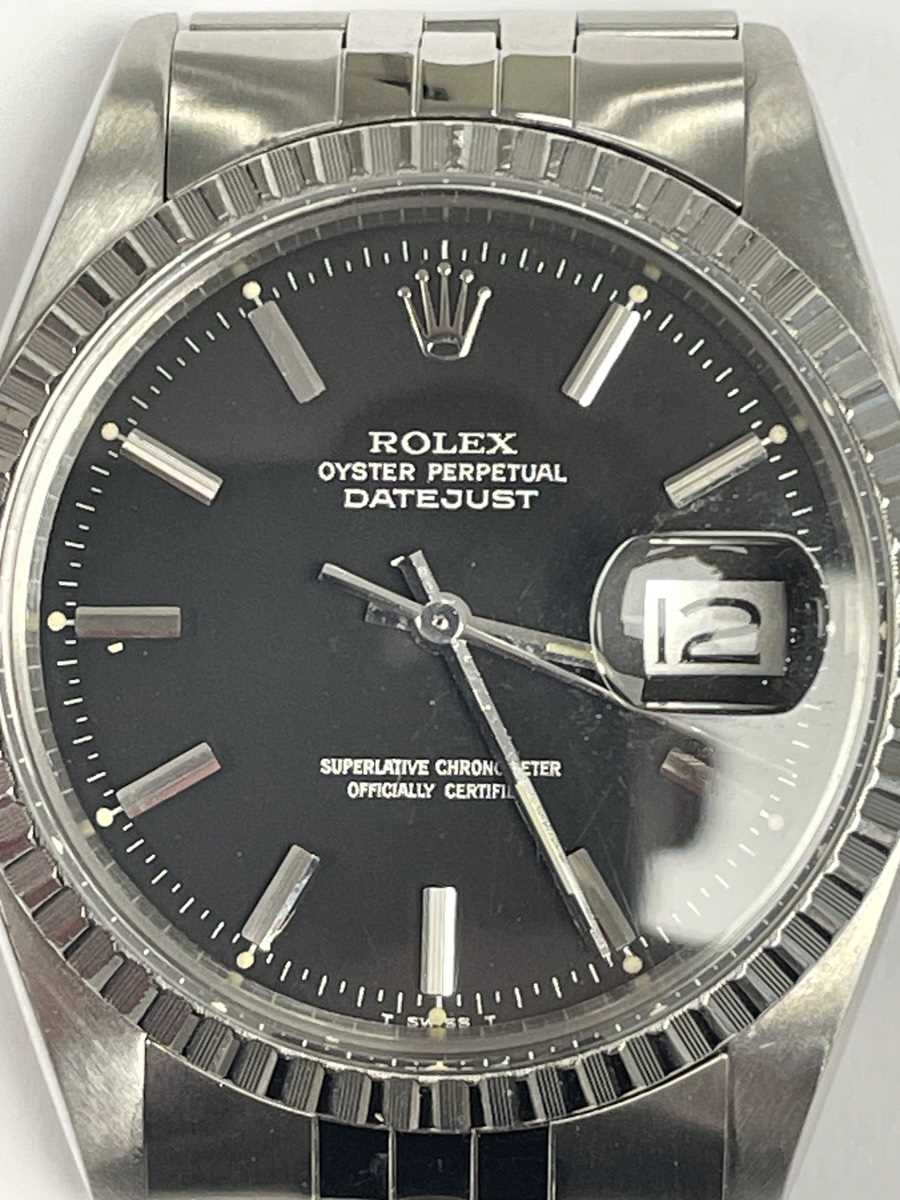 A Rolex Oyster Perpetual Datejust stainless steel gentleman's bracelet wristwatch, Ref. 1603, - Bild 9 aus 10