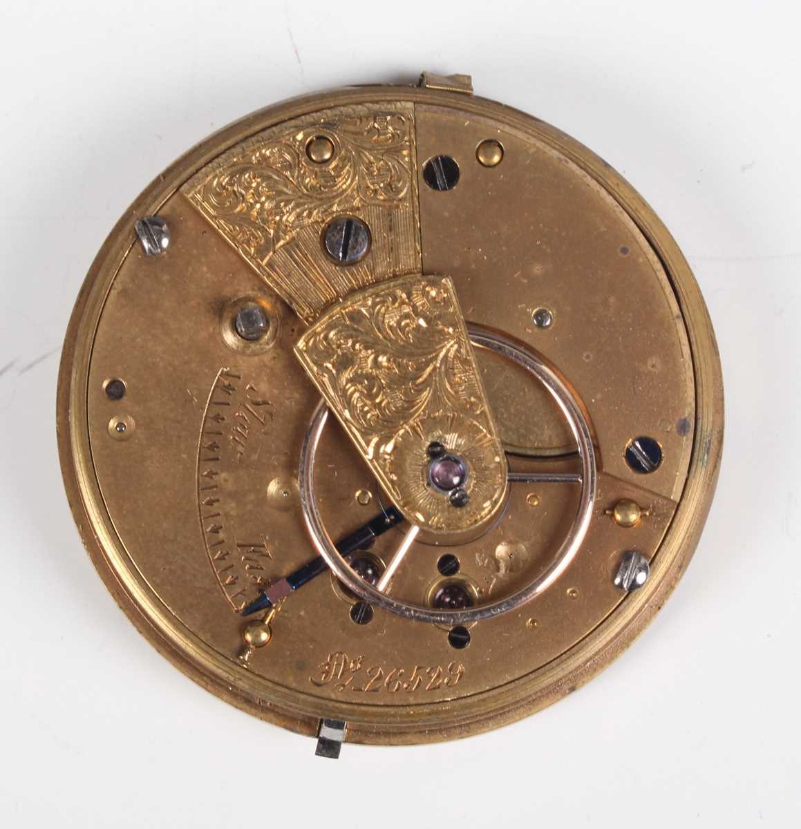 Three 18th century French gilt fusee pocket watch movements, each signed, including 'Michau a Paris' - Bild 32 aus 38