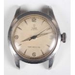 A Tudor Oyster steel circular cased gentleman's wristwatch, Ref. 7903, with signed and jewelled