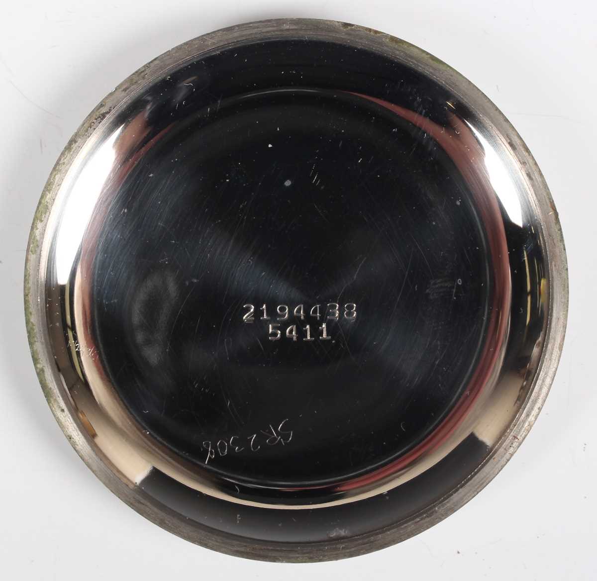 A Winegartens base metal cased keyless wind open-faced gentleman’s pocket watch, the signed lever - Image 4 of 5