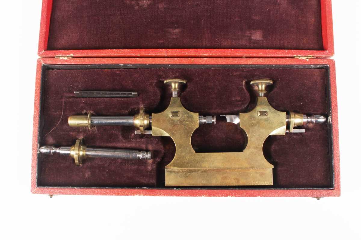 A late 19th century Swiss watchmaker's 'Tour a Pivoter' Jacot tool, stamped 'CS' and cockerel - Image 4 of 7