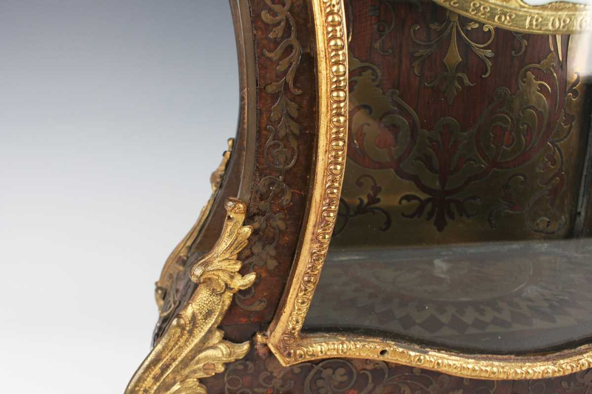 An 18th century French boulle cased bracket clock and bracket, the clock with eight day movement - Image 20 of 70