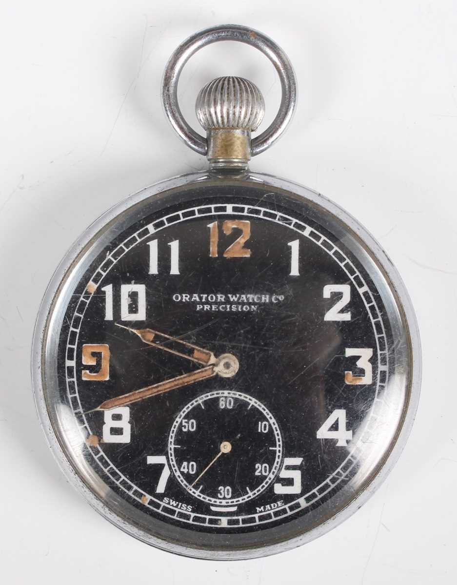 A green enamelled keyless wind open-faced lady’s fob watch with unsigned jewelled cylinder movement, - Bild 10 aus 26
