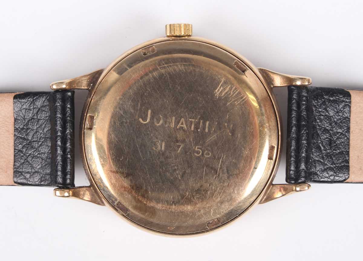 A Certina 9ct gold circular cased gentleman’s wristwatch with signed and jewelled 23-36 caliber - Image 4 of 6
