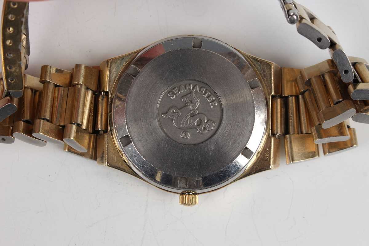 An Omega Electronic F300 Hz Seamaster Chronometer gilt metal fronted and steel backed gentleman's - Image 4 of 7