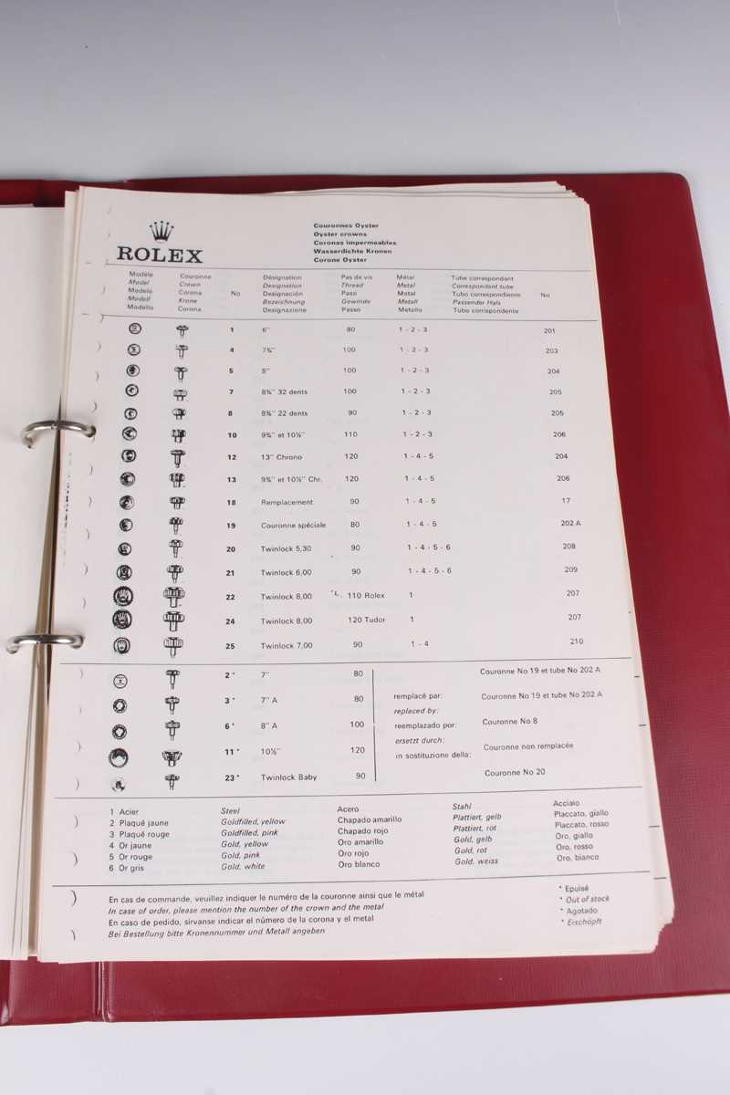 A Rolex Quartz caliber 5035 and caliber 5055 trade specification catalogue, two facsimile Rolex - Bild 7 aus 12