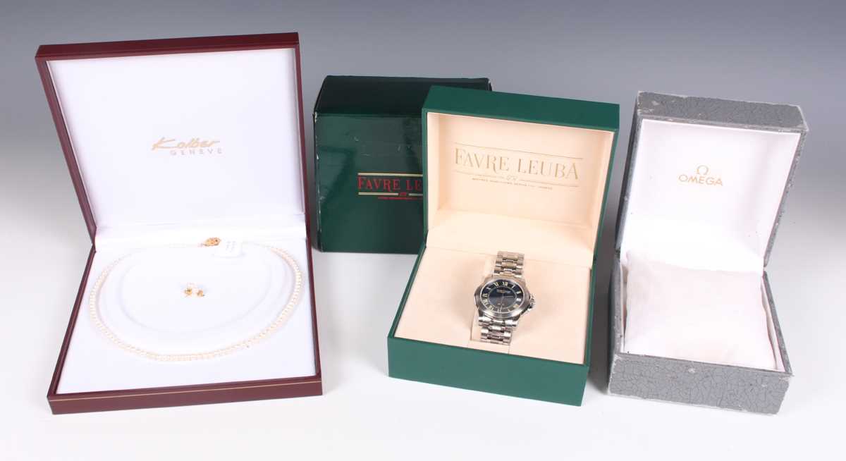 A collection of fourteen gentlemen's wristwatches, including a Favre Leuba Quartz steel cased - Image 3 of 3