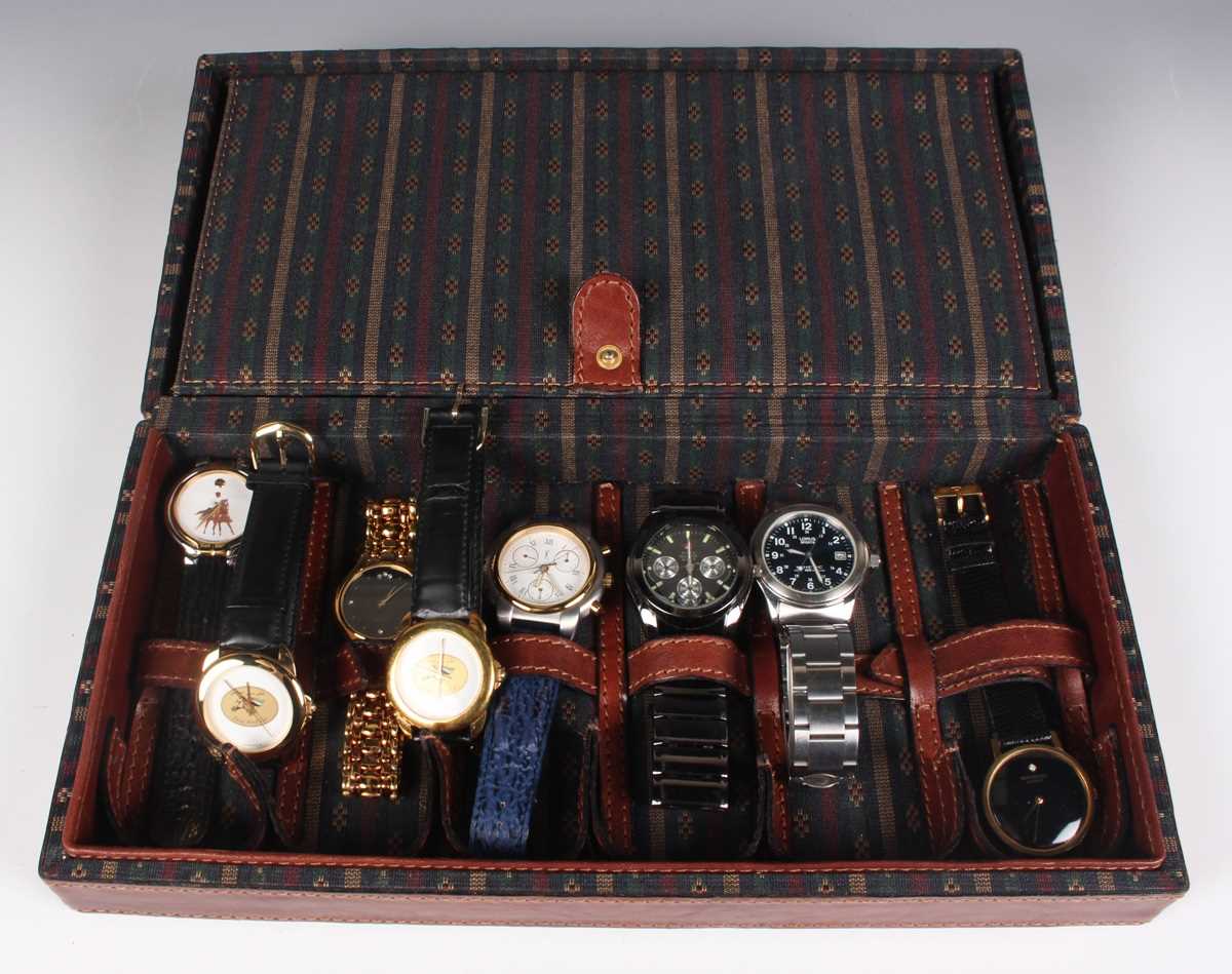 A collection of fourteen gentlemen's wristwatches, including a Favre Leuba Quartz steel cased - Image 2 of 3