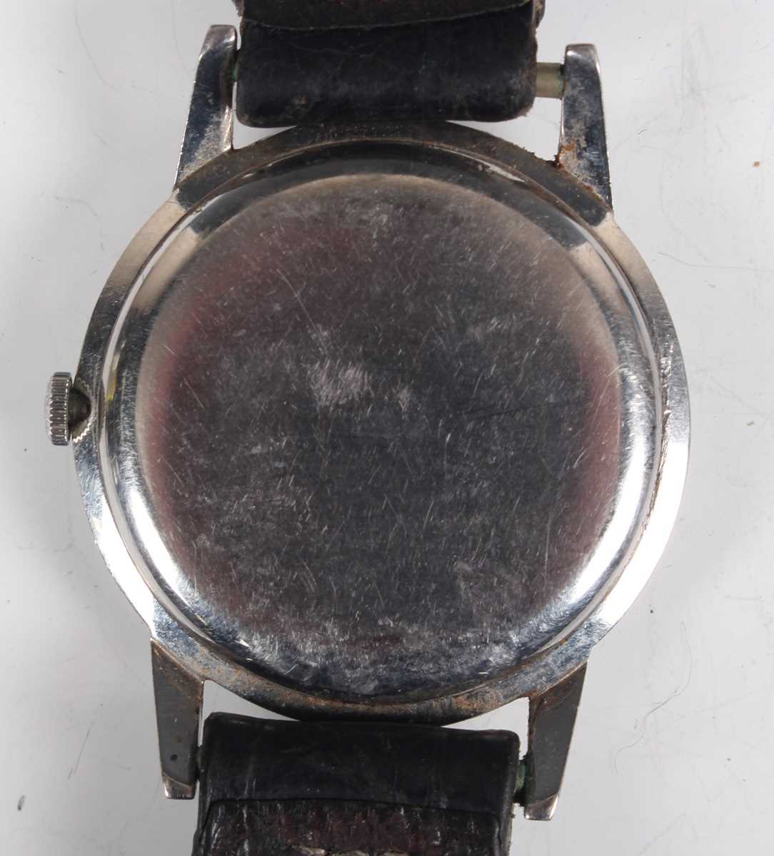 A Longines stainless steel circular cased gentleman's wristwatch, Ref. 7888 4, circa 1960, the - Image 4 of 7