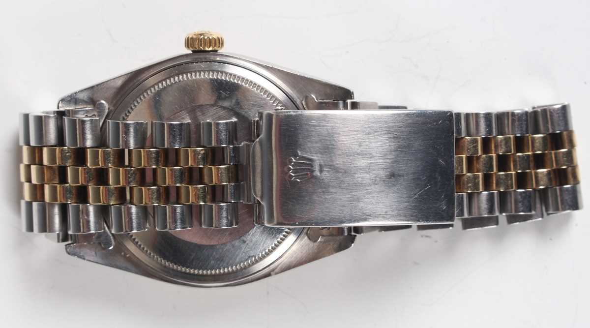 A Rolex Oyster Perpetual Datejust steel and gold gentleman's bracelet wristwatch, Ref. 1601, circa - Image 7 of 9