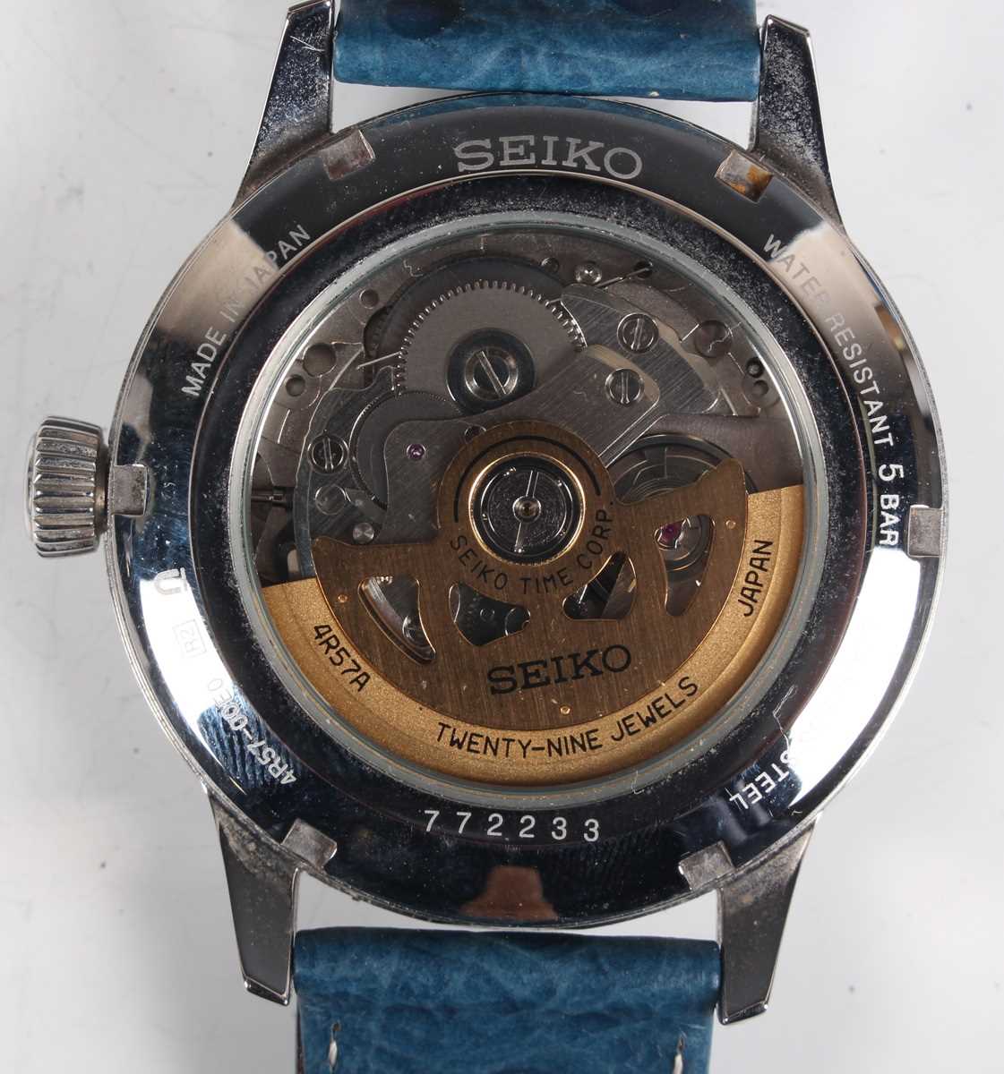 A Seiko Presage Automatic stainless steel cased gentleman's wristwatch, Ref. 4R57-00E0, circa - Image 2 of 5