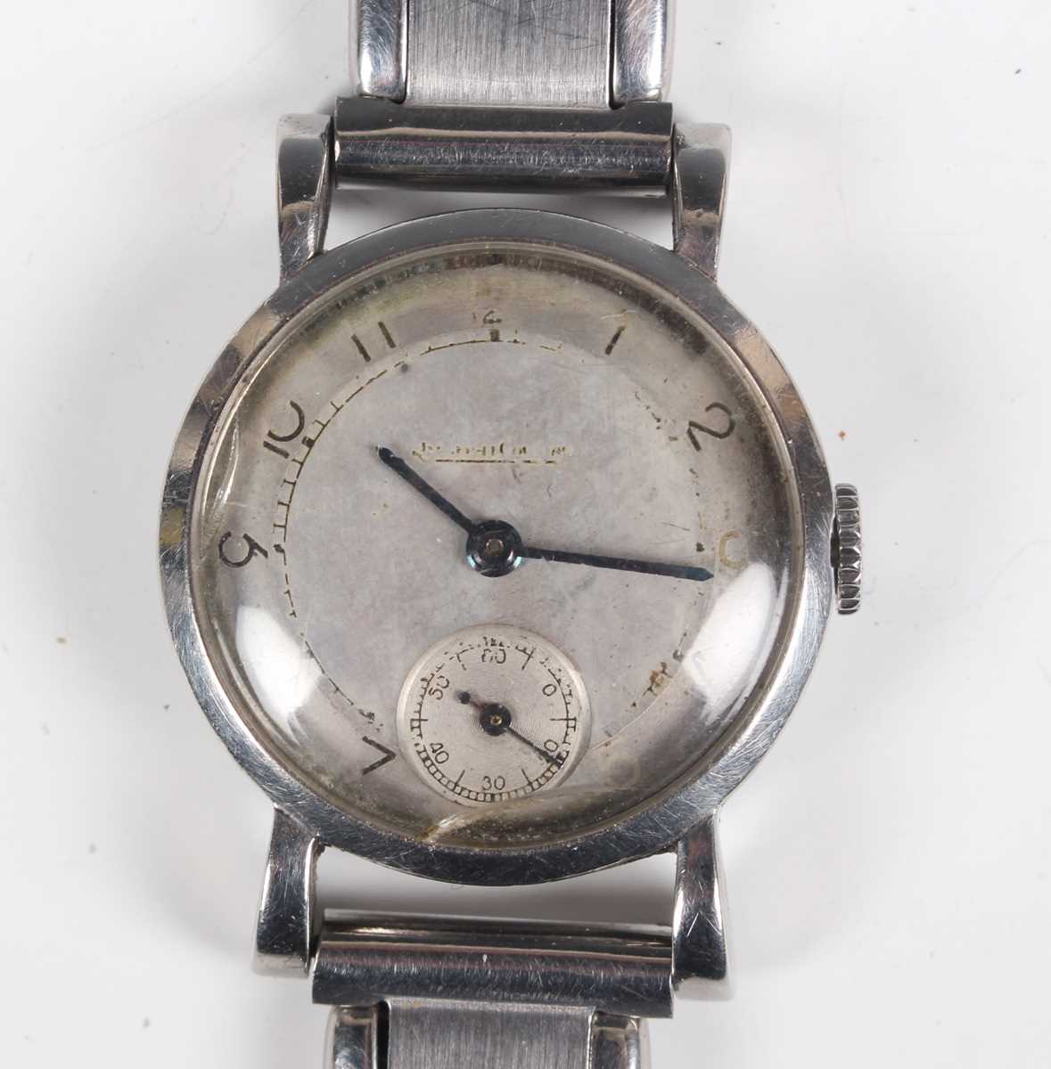 A Jaeger-LeCoultre stainless steel circular cased lady's wristwatch, the signed and jewelled 417/ - Image 2 of 10
