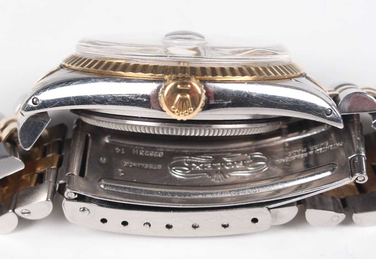 A Rolex Oyster Perpetual Datejust steel and gold gentleman's bracelet wristwatch, Ref. 1601, circa - Image 6 of 9