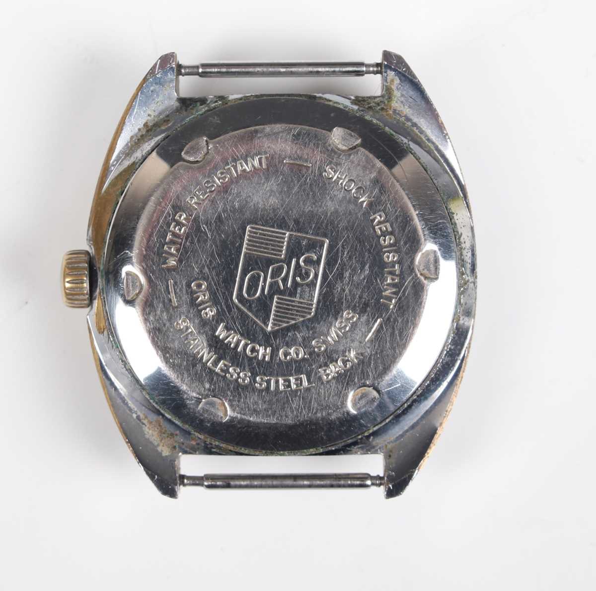 A Smiths Deluxe gilt metal fronted and steel backed gentleman’s wristwatch, the signed dial with - Image 6 of 7