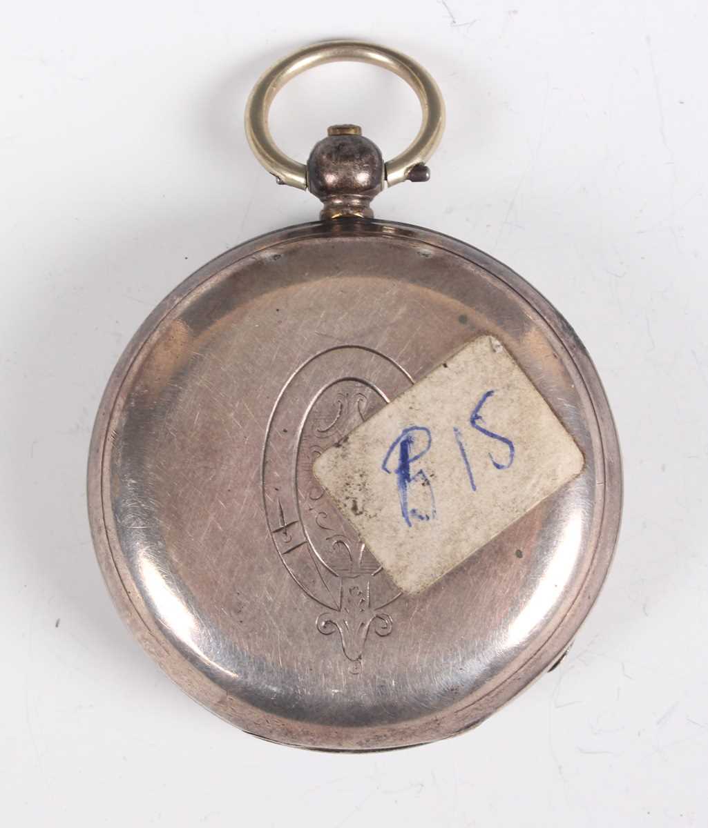 A J.W. Benson London silver cased keywind open-faced gentleman’s pocket watch, the gilt jewelled - Image 12 of 14