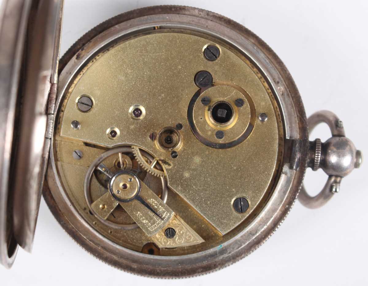 A Victorian silver cased keywind open faced gentleman's pocket watch with gilt fusee movement, the - Bild 17 aus 19