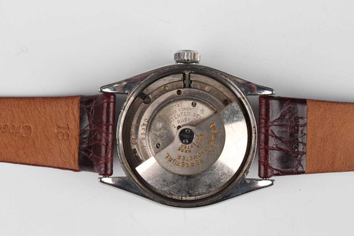 A Rolex Perpetual Chronometer steel cased gentleman's wristwatch, Ref. 6084, circa 1953, the - Image 2 of 7