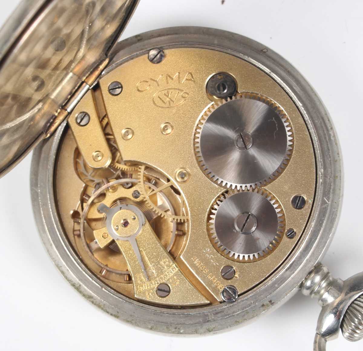 A minute repeating keyless wind strut/travelling clock movement, the jewelled lever movement - Image 17 of 19