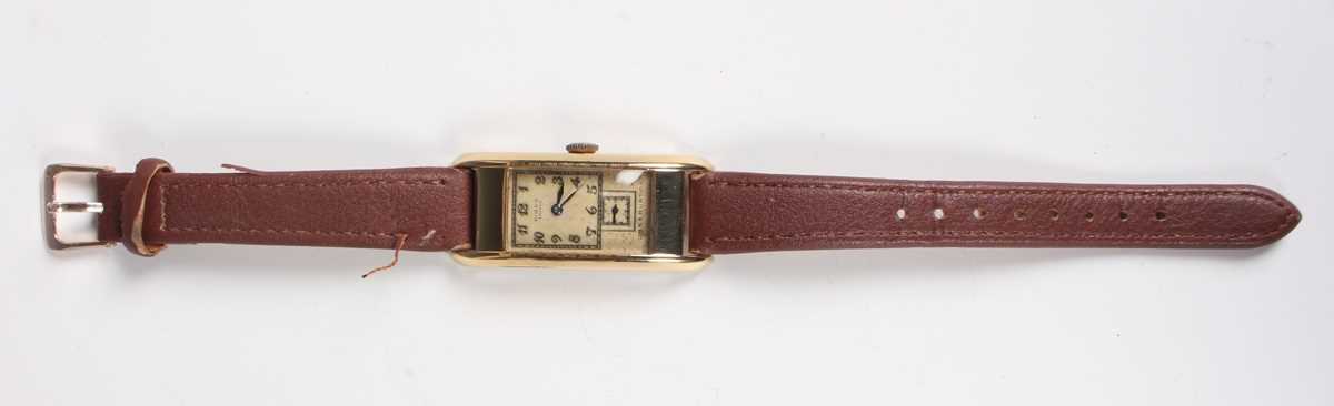 A Rolex Prince Observatory gilt metal fronted and steel backed rectangular cased gentleman's - Image 6 of 6