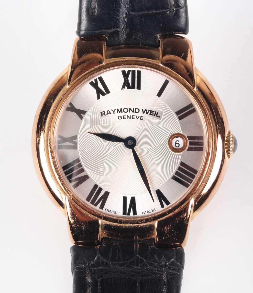 A Raymond Weil Tango steel and gilt gentleman's bracelet wristwatch with quartz movement, the signed - Bild 2 aus 13