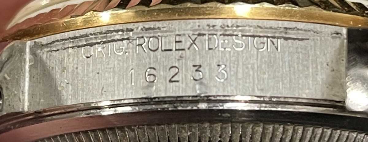 A Rolex Oyster Perpetual Datejust steel and gold gentleman's bracelet wristwatch, Ref. 16233, - Bild 11 aus 12