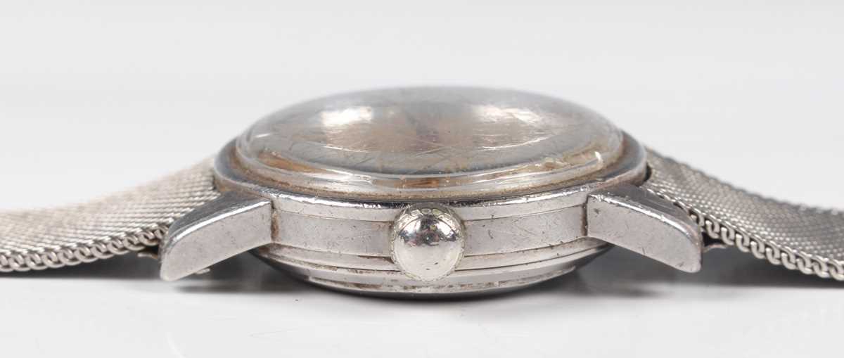 A Longines Automatic Conquest stainless steel circular cased gentleman's wristwatch, circa 1957, the - Image 6 of 7