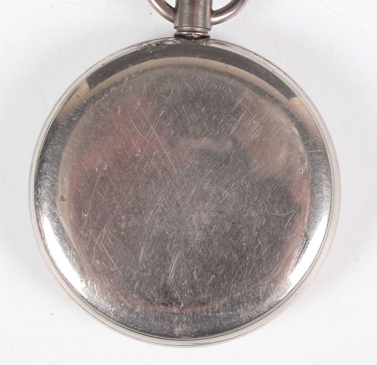 A silver cased keyless wind open faced gentleman's pocket watch, the dial detailed 'Johann Jorgo - Bild 31 aus 31