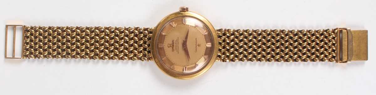 An Omega Constellation Automatic 18ct gold gentleman’s wristwatch, the signed gilt dial with arrow - Bild 8 aus 8