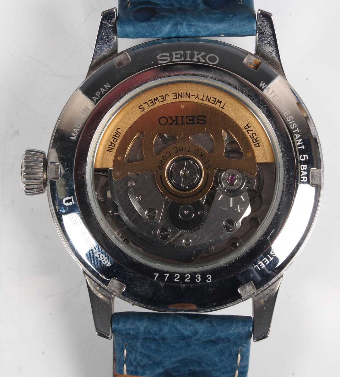 A Seiko Presage Automatic stainless steel cased gentleman's wristwatch, Ref. 4R57-00E0, circa - Image 3 of 5