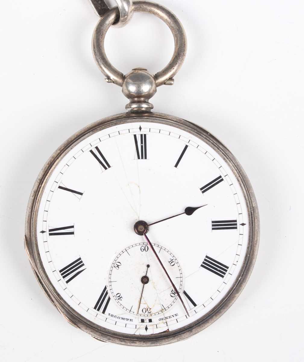 An Arnold & Dent silver cased keywind open-faced gentleman’s pocket watch, the gilt fusee movement - Bild 3 aus 24