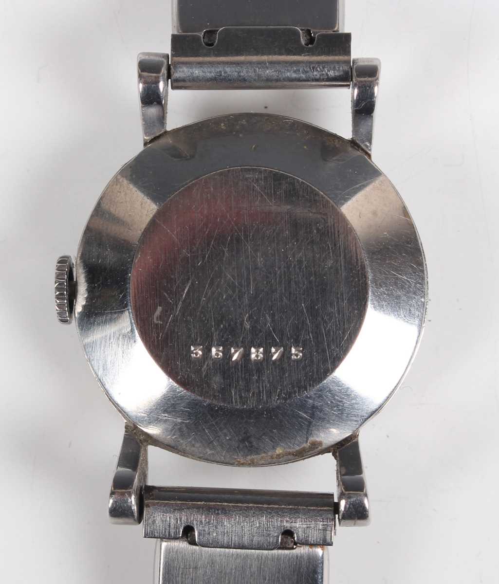A Jaeger-LeCoultre stainless steel circular cased lady's wristwatch, the signed and jewelled 417/ - Image 5 of 10