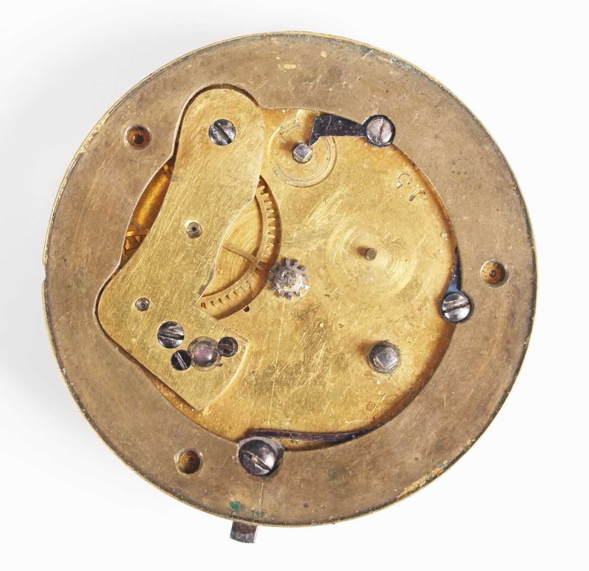 Three 18th century French gilt fusee pocket watch movements, each signed, including 'Michau a Paris' - Bild 11 aus 38