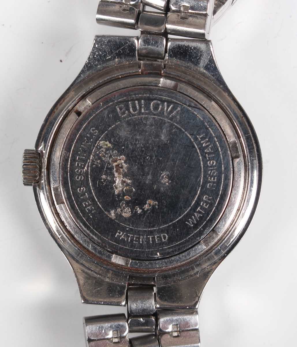 A Bulova Accutron steel lady's bracelet wristwatch with signed silvered dial, case diameter 2.6cm, - Image 14 of 23