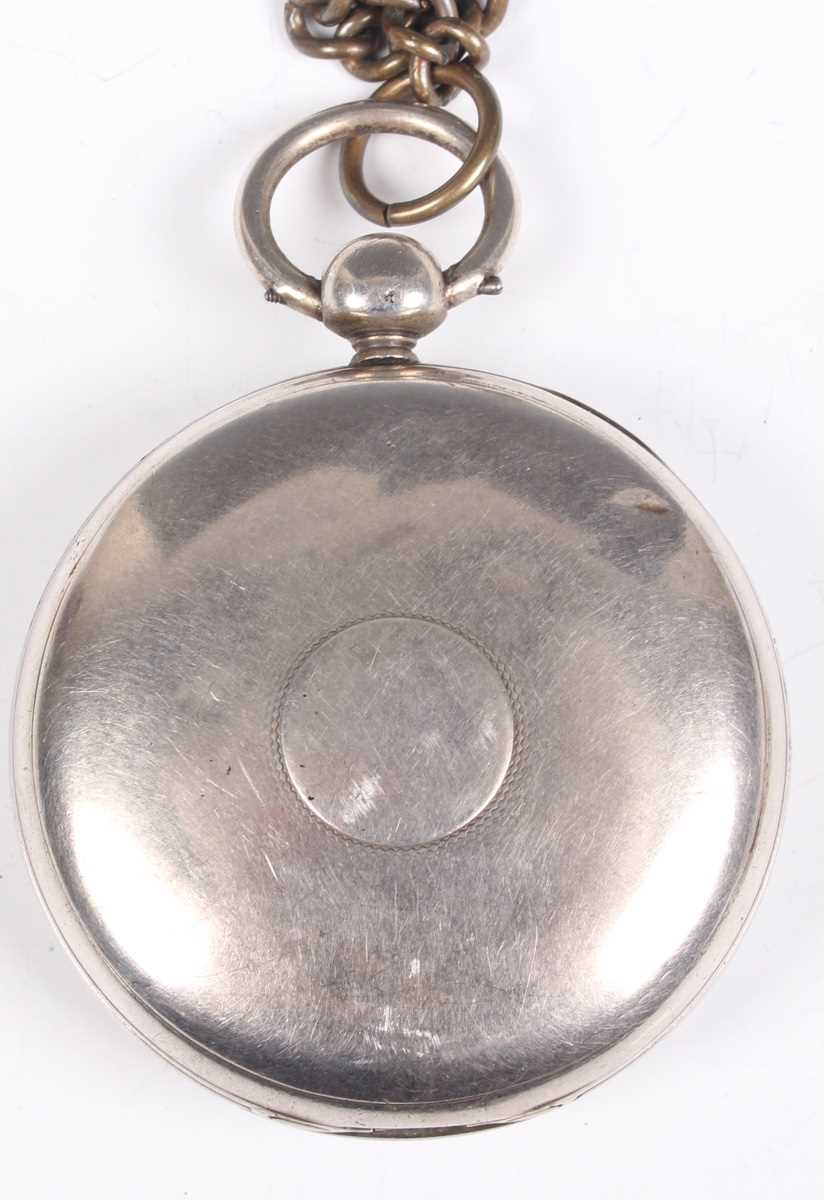 An Arnold & Dent silver cased keywind open-faced gentleman’s pocket watch, the gilt fusee movement - Bild 13 aus 24