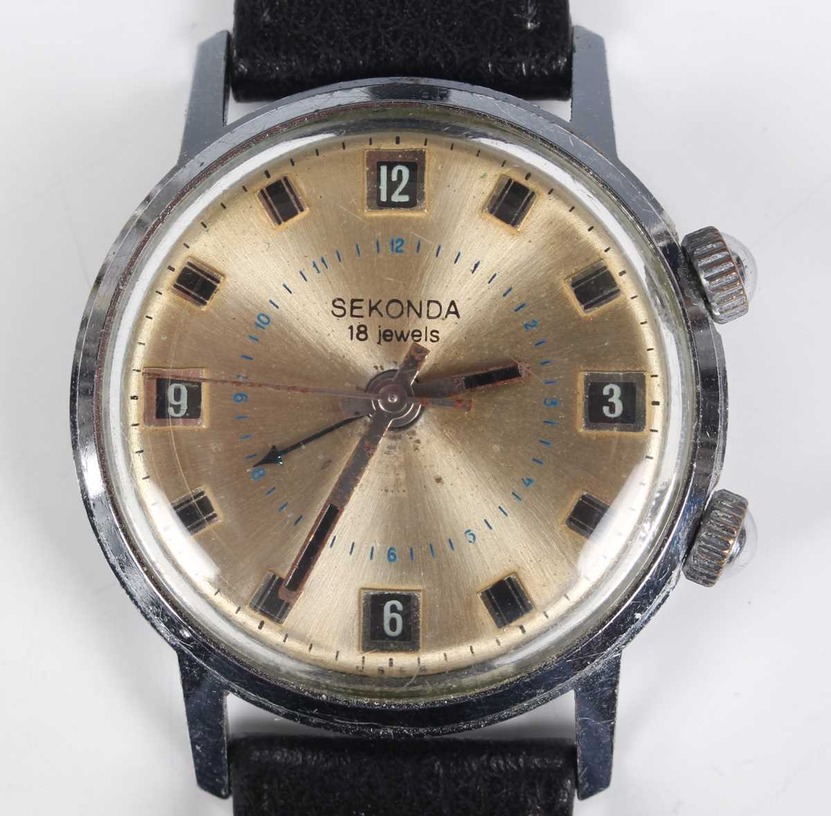 A Bulova Accutron steel lady's bracelet wristwatch with signed silvered dial, case diameter 2.6cm, - Image 2 of 23