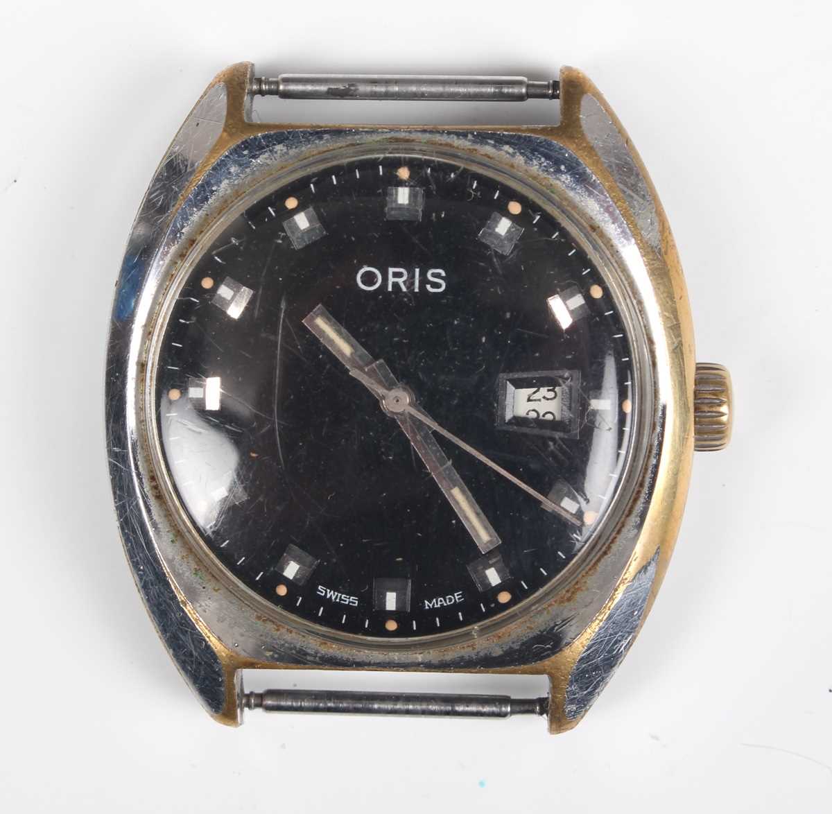 A Smiths Deluxe gilt metal fronted and steel backed gentleman’s wristwatch, the signed dial with - Image 5 of 7