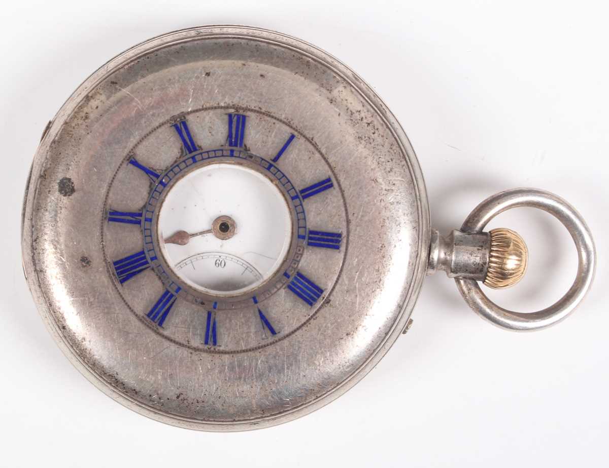 A silver cased keyless wind open faced gentleman's pocket watch, the dial detailed 'Johann Jorgo - Image 14 of 31