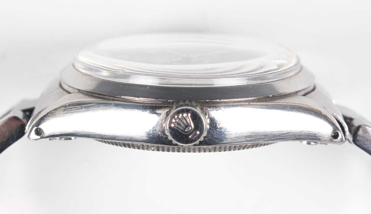A Rolex Oyster Perpetual Air-King stainless steel gentleman's bracelet wristwatch, Ref. 1002, - Bild 3 aus 8