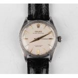 A Rolex Oyster-Perpetual steel cased gentleman's wristwatch, Ref. 6565, circa 1957, with signed