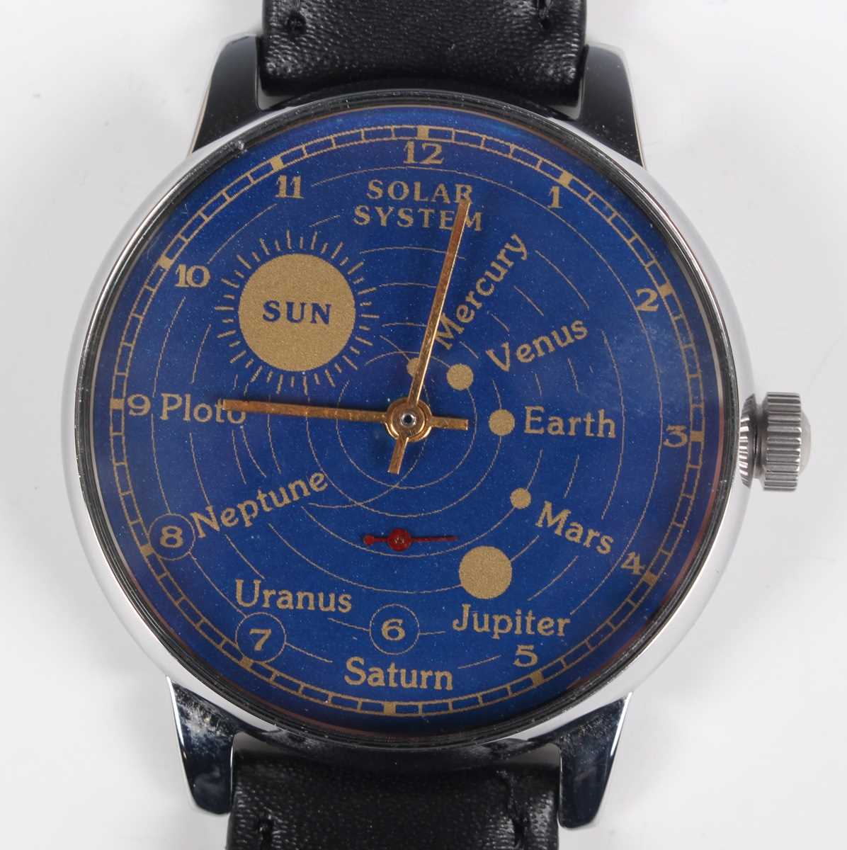 A Paketa Soviet Russian gentleman's wristwatch, the signed silvered dial decorated with a central - Image 7 of 10