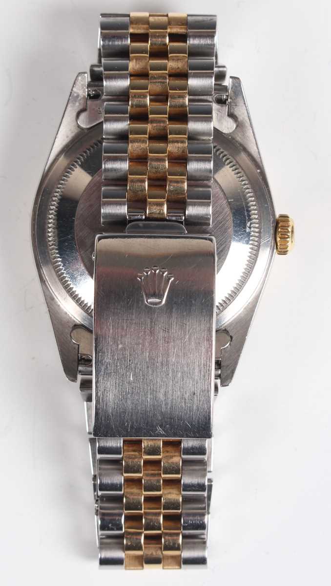 A Rolex Oyster Perpetual Datejust steel and gold gentleman's bracelet wristwatch, Ref. 16233, - Bild 8 aus 12