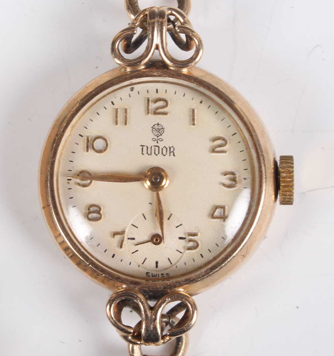 A Tudor 9ct gold circular cased lady's wristwatch with signed and jewelled movement, the signed dial - Image 2 of 18